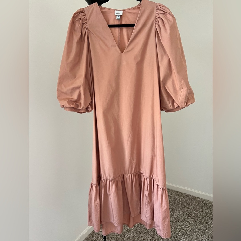 Puffed Sleeve Dress